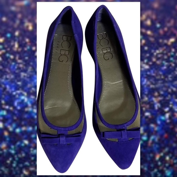 JUST IN🆕BCBG Suede Flats Blue NIB MSRP $79 - Picture 3 of 6